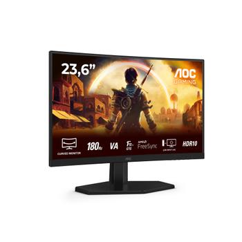 AOC 24" curved gamingskjerm C24G42E 1920x1080 VA, 180hz, 0.5ms, 3000:1, HDR10, 2xHDMI/DP (C24G42E)