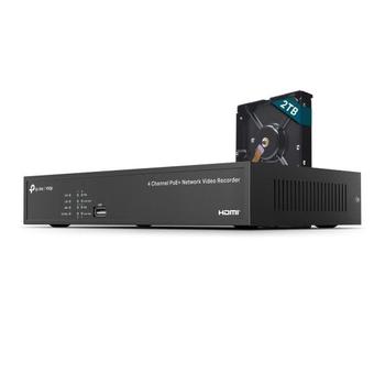 VIGI 4 Channel PoE+ Network Video  (VIGI NVR1004H-4P-2TB)