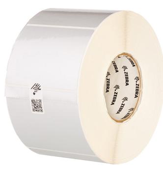 ZEBRA Label, Z-Ultimate 3000T Silver, 76x76mm, 930/roll, 12 roll/box, 25mm core, Out ? 127mm (880277-076D)