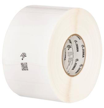 ZEBRA LABEL, POLYPROPYLENE,  75X35MM, THERMAL TRANSFER, POLYPRO 3000T CLEAR, PERMANENT ADHESIVE, 25MM CORE, BLACK SENSING MARK (3004428)