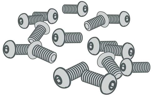ZEBRA Kit Printhead Mounting Screw (Qty 5) ZE500 Series (P1046696-144)