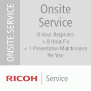 RICOH h Scanner Service Program 1 Year Silver Service Renewal for Ricoh Low-Volume Production Scanners - Extended service agreement (renewal) - parts and labour - 1 year - on-site - 8x5 - response time: 8 h
