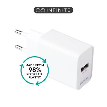 eSTUFF INFINITE (GRS) USB-A Charger (ES637006-BULK)