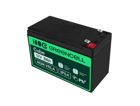 Green Cell AGM VRLA 12V 8Ah maintenance-free battery (AGM46)