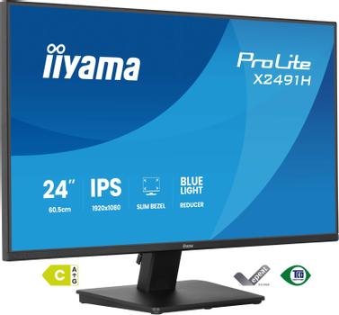 IIYAMA 24" FHD  IPS (X2491H-B1)