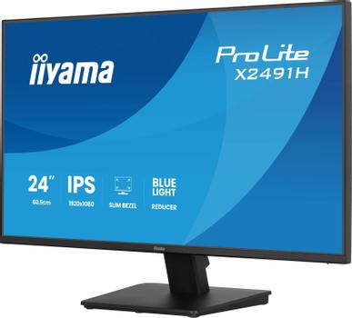 IIYAMA 24" FHD  IPS (X2491H-B1)