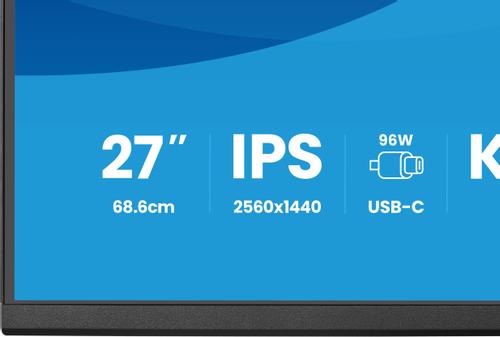 IIYAMA 27'' IPS QHD 75Hz puertos y KVM Pro Max (XB2797QSNP-B1)