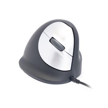 R-GO Tools R-Go Ergonomic mouse HE Break - mus - USB - svart/ sølv (RGOHE)