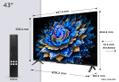 TCL Televizor TCL QLED 43T69C, 108 cm, Smart Google TV, 4K Ultra HD, (Model 2025) (43T69C)
