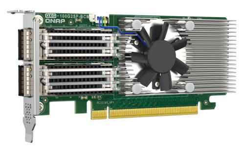 QNAP QXG-100G2SF-BCM Dual port per 100GbE Network adapter 2xQSFP28 Broadcom 57508 controller (QXG-100G2SF-BCM)