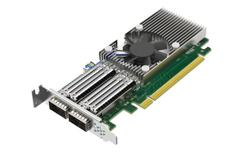 QNAP QXG-100G2SF-BCM Dual port per 100GbE Network adapter 2xQSFP28 Broadcom 57508 controller (QXG-100G2SF-BCM)