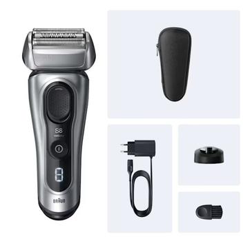 BRAUN Braun Series 8 elektrisk barbermaskin 8617S SensoAdapt,  Ladeholder,  opptil 60 minutters trådløs brukstid (554404)