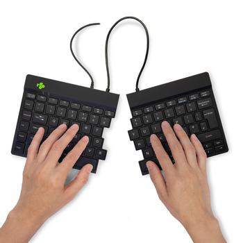 R-GO Tools Split Keyboard, (UK), black (RGOSP-UKWIBL)
