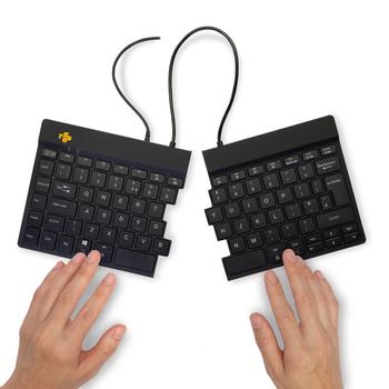 R-GO Tools Split Keyboard, (UK), black (RGOSP-UKWIBL)