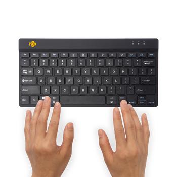 R-GO Tools Compact Break Ergonomic Keyboard, QWERTY (US), Wireless Black (RGOCOUSWLBL)