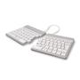 R-GO Tools Split Break Ergonomic Keyboard, QWERTY (Nordic), Wireless - White (RGOSBNDWLWH)