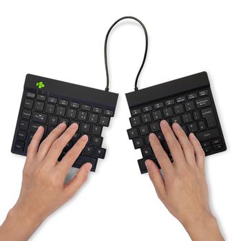 R-GO Tools R-Go Split Break keyboard, (RGOSBUKWLBL)