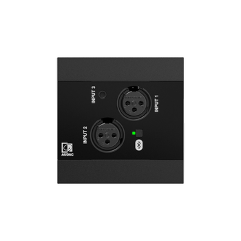 AUDAC Veggpanel NWP320/B Dante?/ AES67,  2 x XLR + 3.5 mm jack + BT (NWP320/B)