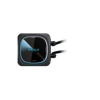 GIGABYTE Eagle 360 ARGB Kjøler (sort) LGA 1851/ 1700/ 115x/ 1200 AM 5/4, 3x120mm, 37,6 dBA, (GP-GIGABYTE EAGLE 360)