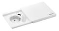 KENSON Square80 white - 1x socket 1x usb - c charger