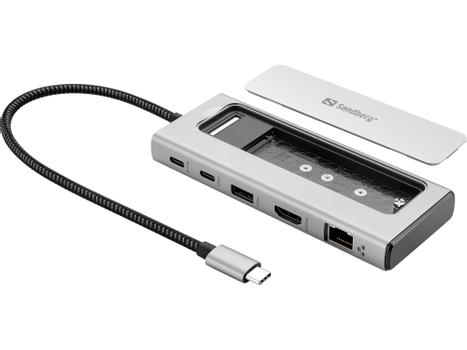 SANDBERG USB-C 6in1 Travel Dock SSD  (136-82)