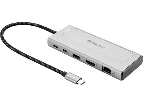 SANDBERG USB-C 6in1 Travel Dock SSD  (136-82)