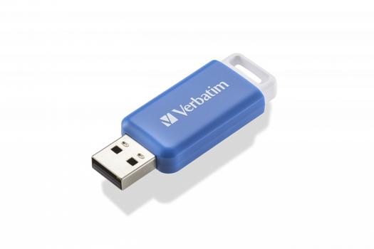 VERBATIM DataBar USB 2.0 Drive 64GB, Blue (49455*10)