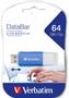 VERBATIM DataBar USB 2.0 Drive 64GB, Blue (49455*10)