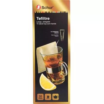 Schur tefiltre lang model ubleget 50stk (8606-1)