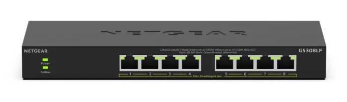 NETGEAR Switch 8 port PoE Gigabit Unmanaged GS308LP (GS308LP-100EUS)