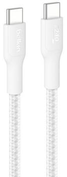 BELKIN USB-C TO USB-C 240W 2.0 BRAIDED PCR 3M (CAB025HQ3MWH)