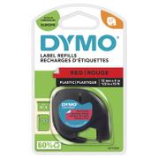 DYMO 91203 Plastictape Red 12mm x 4m