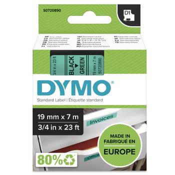 DYMO D1 19mm  Sort/ Gronn (S0720890)
