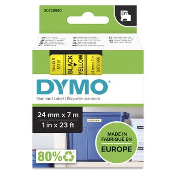 DYMO Tape D1 24mmx7m black/ yellow (S0720980*5)