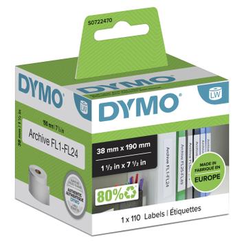 DYMO Etikett SMALORDNER 1pk, 38x190 (S0722470)