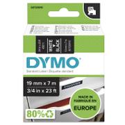 DYMO D1 19mm 1pk, Hvit/Sort