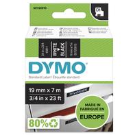DYMO D1 19mm 1pk, Hvit/Sort