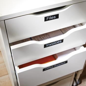 DYMO D1 Tape White on Black 24mm x 7m (S0721010)