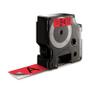 DYMO D1-TAPE 24MM X 7M BLACK ON RED                     IN SUPL (53717               )