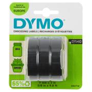 DYMO RIBBON 3X-BLISTER 9MM X 3M GLOSSY BLACK SUPL