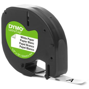 DYMO 91200 Papertape White 12mm x 4m (S0721510)