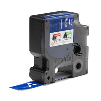DYMO RHINO 19 mm vinyl white on Blue (1805417)