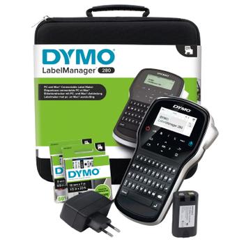 DYMO LABEL MANAGER 280 IN CASE QWERTZ F/ 6MM/ 9MM/ 12MM TAPES     IN LABE (S0968990)