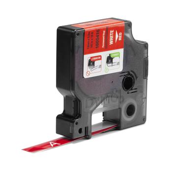 DYMO RHINO 12 mm vinyl white on Red (1805416)