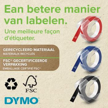 DYMO Tape Embosser 9mmx3m sort (520109)