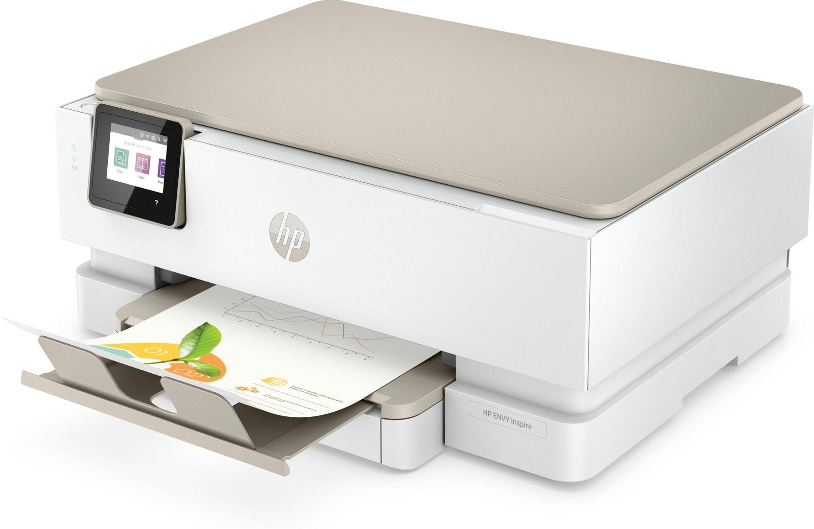 HP - Envy Inspire 7220e All-in-One - multifunksjonsskriver - farge - med HP 1 års ekstra garanti gjennom HP+-aktivering ved oppsett