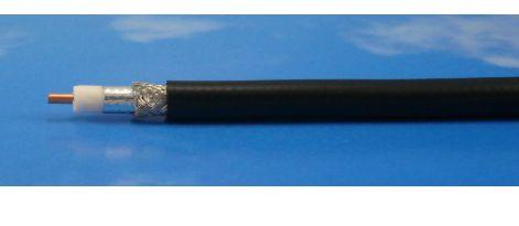 MICROCONNECT FF 400 Low Loss coax, Sort, (MC-COAXLL-FEEDFLEX)