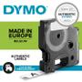 DYMO D1 polyester tape 19mm sort/hvid (S0718050*5)