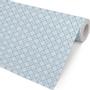 WhiteLabel Gavepapir Kvadratmønster 57cmx154m blå