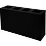 WhiteLabel Eco sorteringsstation 4x60L 31,5x121x69cm sort